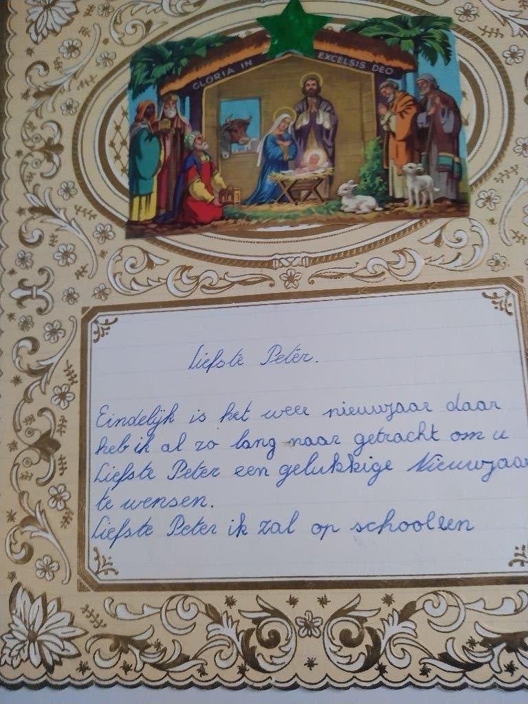 vintage NIEUWJAARSBRIEVEN, Livres, Poèmes & Poésie, Enlèvement