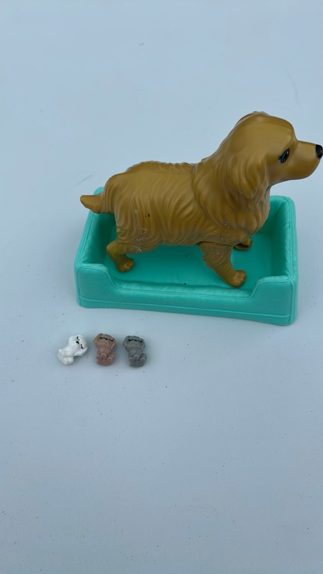 Hond met mandje en pups, Ophalen, Gebruikt