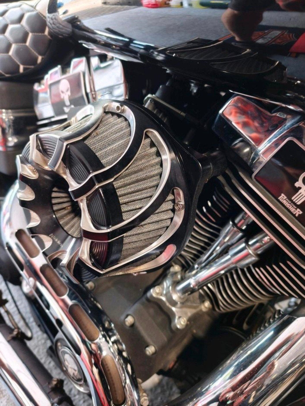 arlen ness aluminium luchtfilter 
komt va, Motoren, Verzenden, Gebruikt