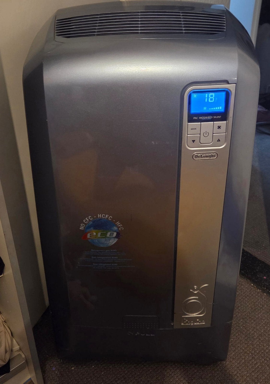 Delonghi 12 500 btu 3,2 kW pour modèle de luxe 110 m3, Classe énergétique A ou plus économe, Refroidissement et Déshumidification