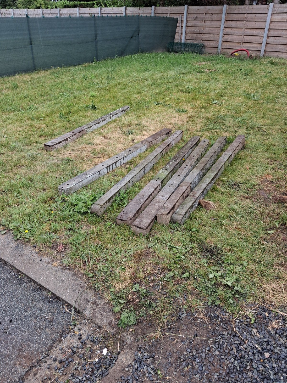 Betonpalen, Ophalen