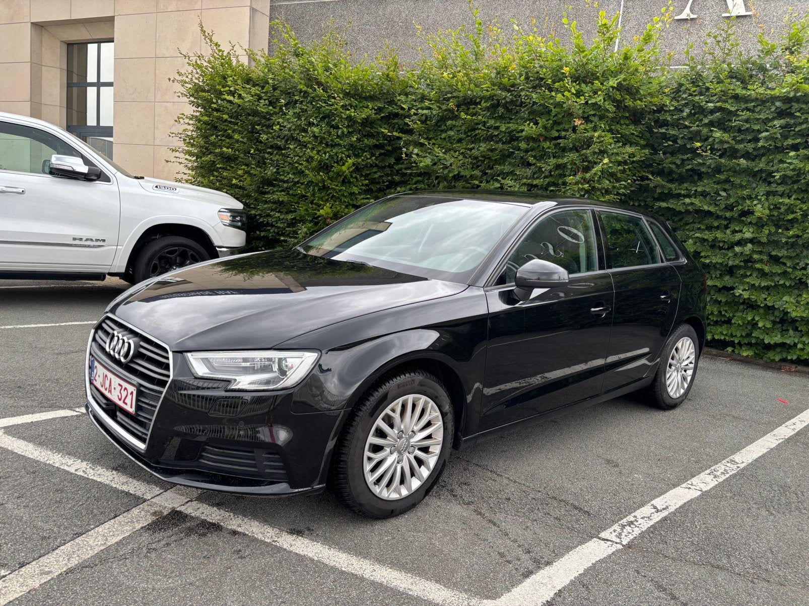 Audi A3 Sportback TFSI – 12/2017 – zwart – schadevrij, Auto's, Audi, Zwart, Zwart, Leder, Particulier