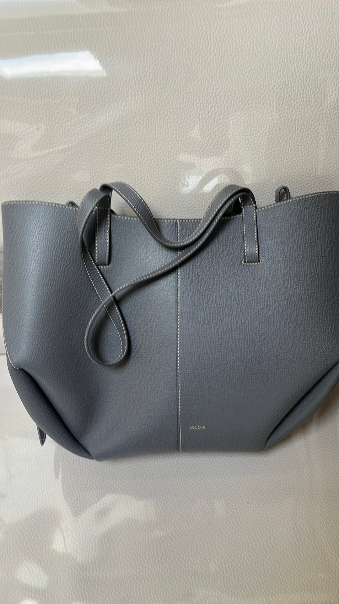 Sac a main polene, Bijoux, Sacs & Beauté, Enlèvement ou Envoi, Neuf, Gris, Sac de soirée