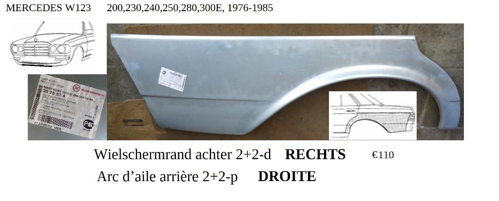 Panneaux de carrosserie pour berline Mercedes W123 bj.76-85, Enlèvement, Utilisé, Avant, Mercedes-Benz