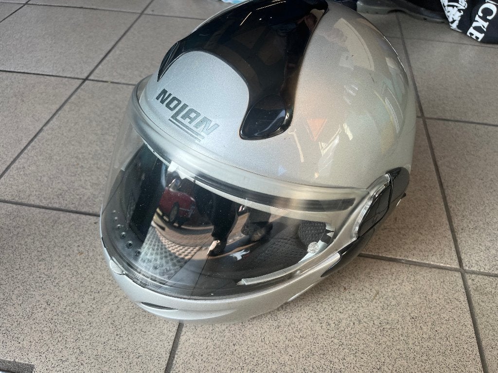 Motorhelm Nolan  flip -up, Fietsen en Brommers, Ophalen, Zo goed als nieuw, Large, Nolan
