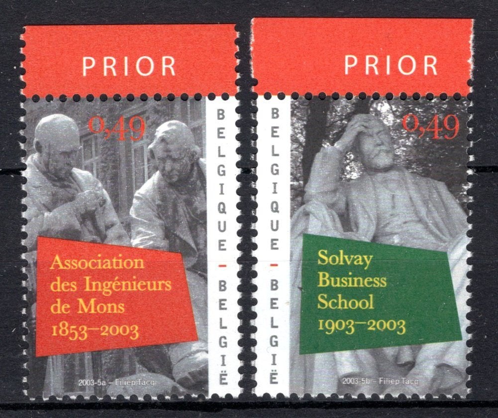 3160/3161 MNH** 2003 - Universiteiten, Verzenden, Postfris, Postfris