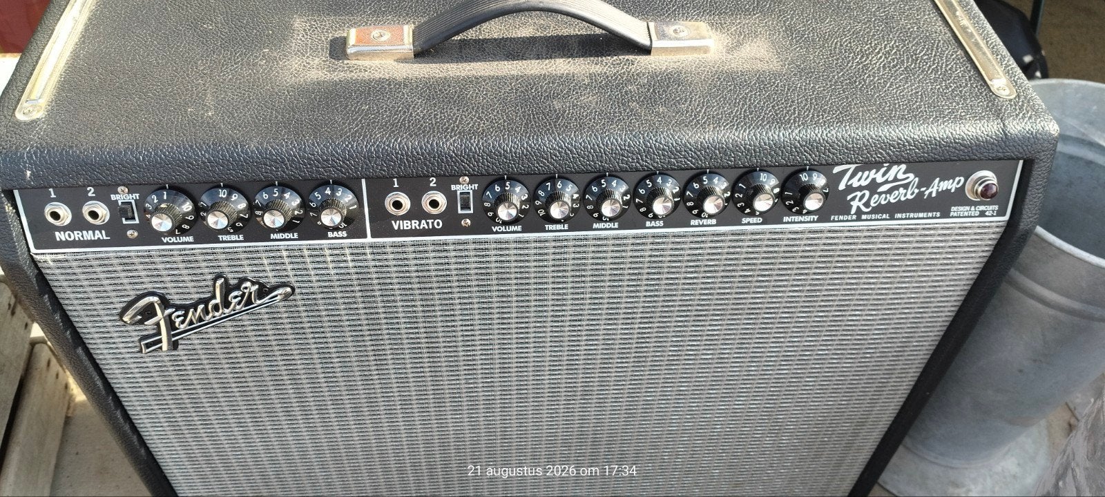 Réverbération double Fender 65, Musique & Instruments, Amplis | Basse & Guitare, Enlèvement, Comme neuf