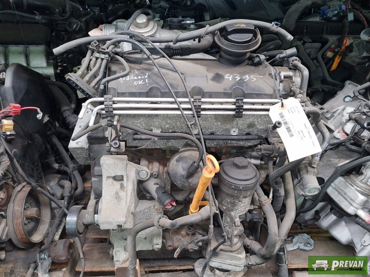 Motorblok compleet Skoda Fabia 2007  1896 TDD AXR 159257km, -, Utilisé, Skoda, -