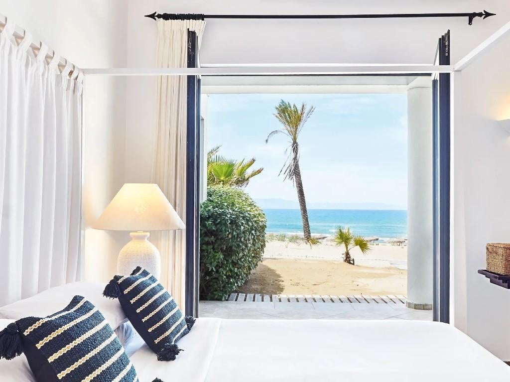 Villa de vacances/sur la plage, Vacances, Maisons de vacances | Grèce, Chalet, Bungalow ou Caravane, Mer