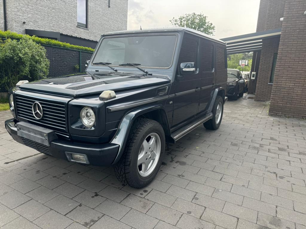 Mercedes G-500 bj 2002 km 151.570 mooie auto wordt gekeurd, Auto's, Mercedes-Benz, Automaat, Zwart, Parkeersensor, G-Klasse