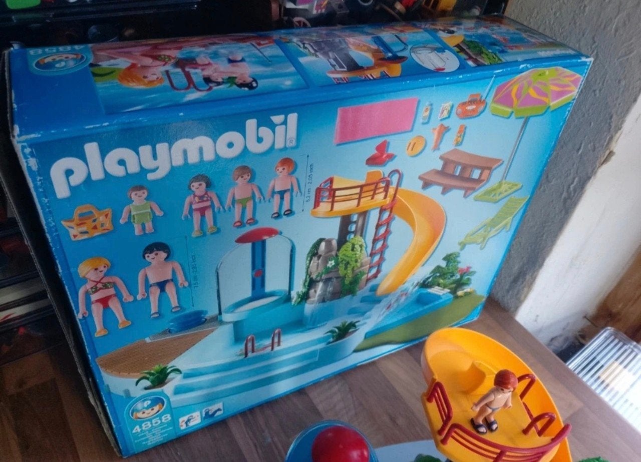 Playmobil 4858 City Life Summer Fun - grande piscine, Bâtiment, Comme neuf, Kit complet, City life