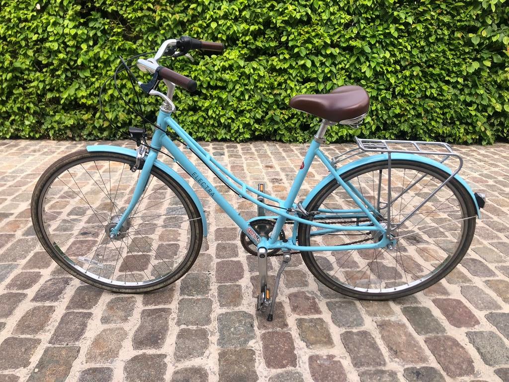 Meisjesfiets Electra 4 jaar oud lichtblauw, Fietsen en Brommers, Ophalen, Gebruikt, Velgrem, Versnellingen