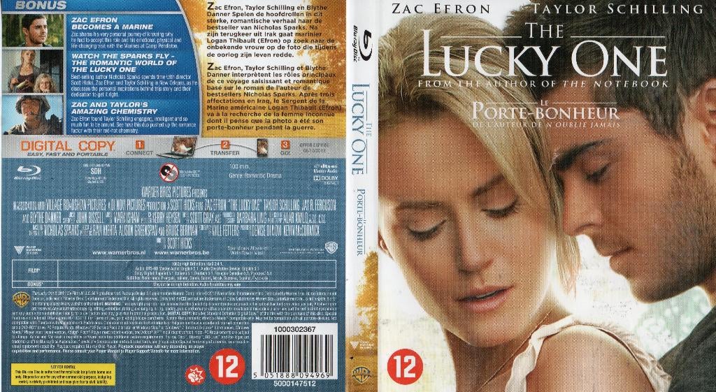 the lucky one (blu-ray) nieuw, Ophalen of Verzenden, Zo goed als nieuw, Drama