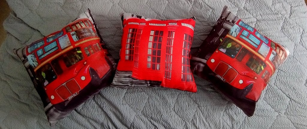 Lot de 3 coussins Londres (London) (déhoussables), Ophalen, Vierkant, Nieuw, Inclusief binnenkussen