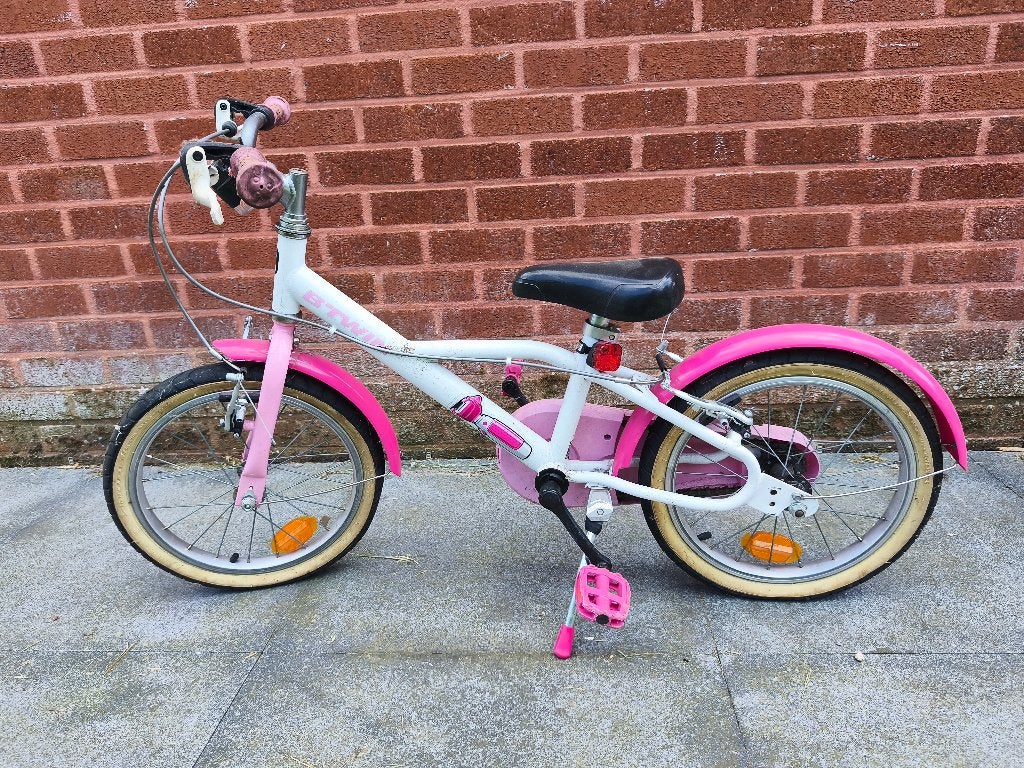 Kinderfiets, Fietsen en Brommers, Ophalen, Gebruikt, Velgrem, B-Twin
