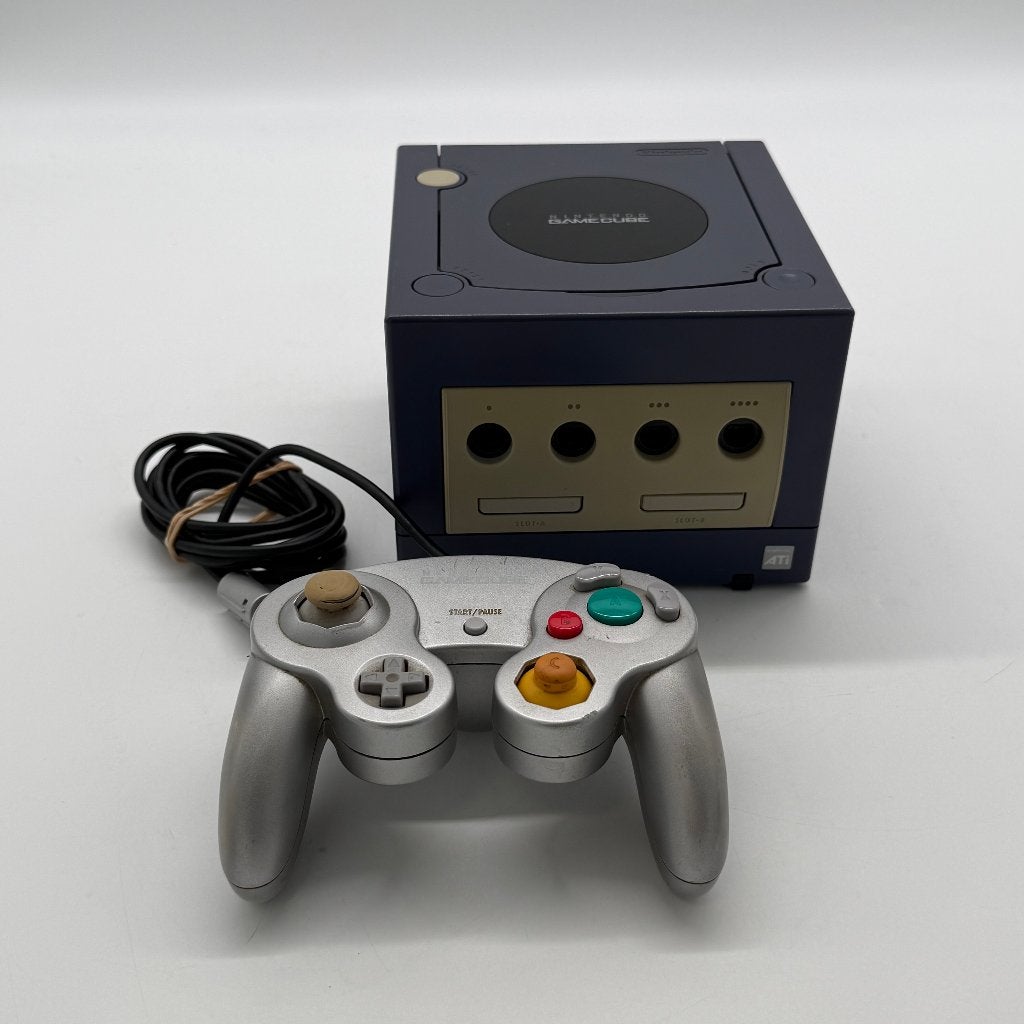 Nintendo Gamecube - Paars - redelijke staat - met controller, Ophalen of Verzenden, Zo goed als nieuw, Paars, Met 2 controllers