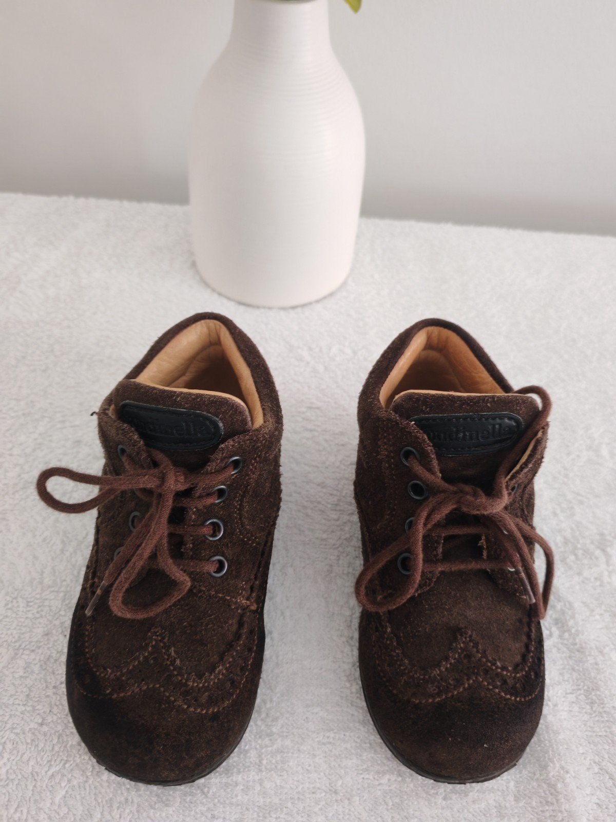Bottines Unisexe en cuir P. 21, Jongetje of Meisje, Laarsjes, Ophalen of Verzenden, Zo goed als nieuw