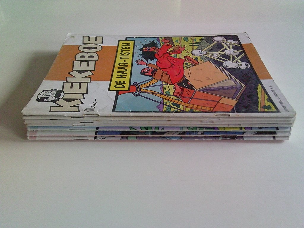7 strips van Kiekeboe in eerste druk. Van 1979 tot 1989, Enlèvement ou Envoi