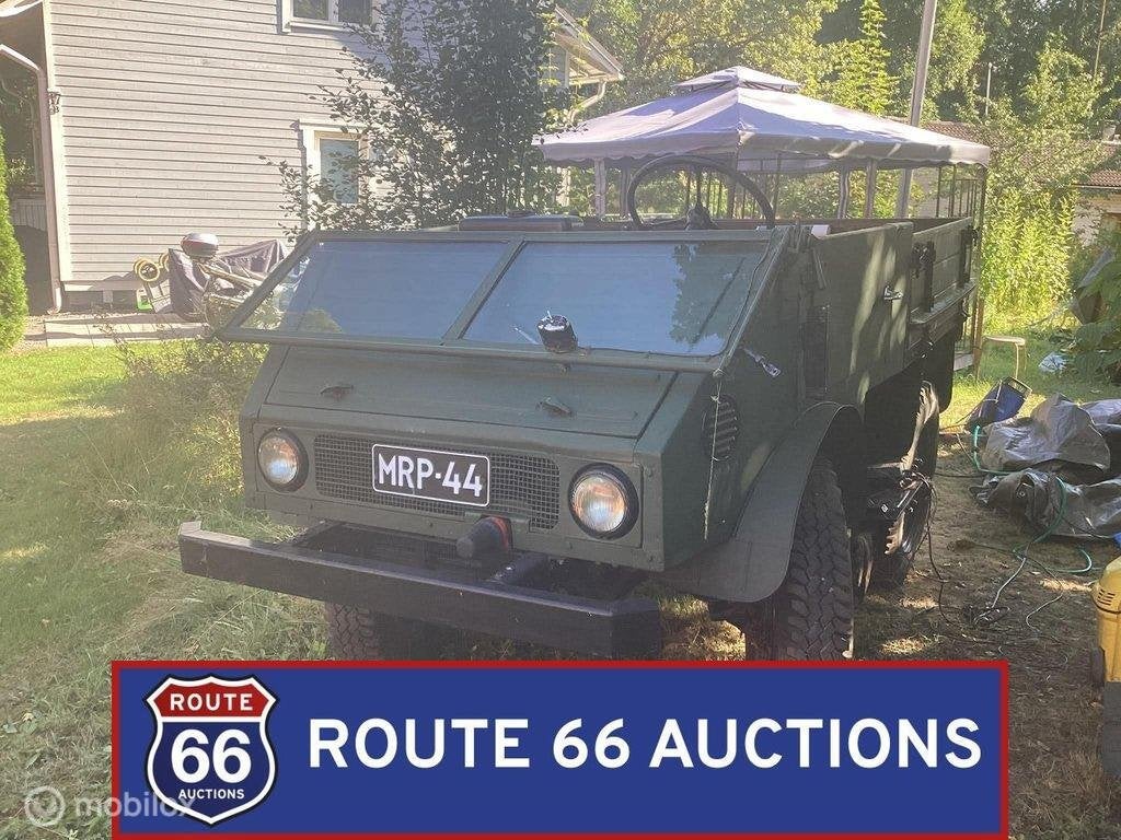 Mercedes-Benz Unimog 401 | 1955 | Route 66 Auctions, Auto's, Zwart, Mercedes-Benz, Bedrijf, Handgeschakeld