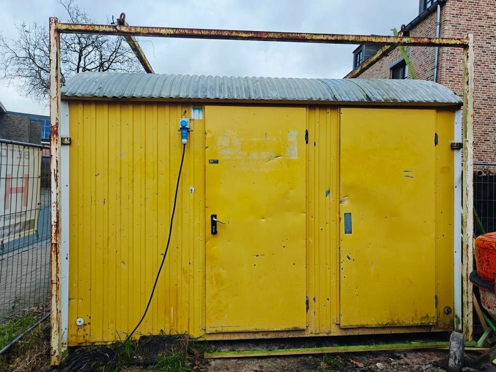 Werfcontainer / schaftkeet / bouwkeet, Bricolage & Construction, Enlèvement