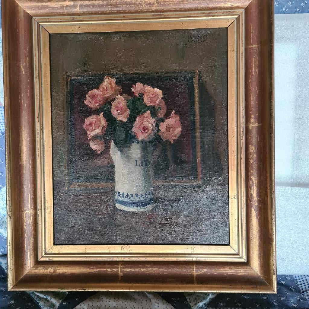 olieverfschilderij Andre Lynen, Antiek en Kunst, Ophalen