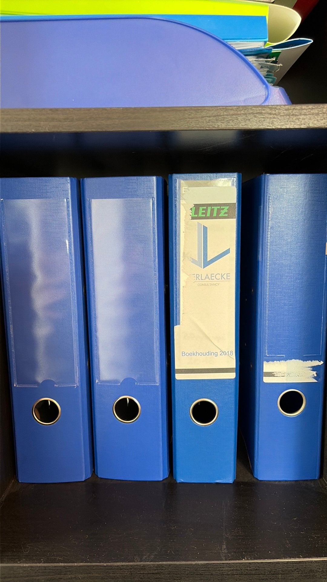 A4 classeur blauw dik, Enlèvement, Comme neuf