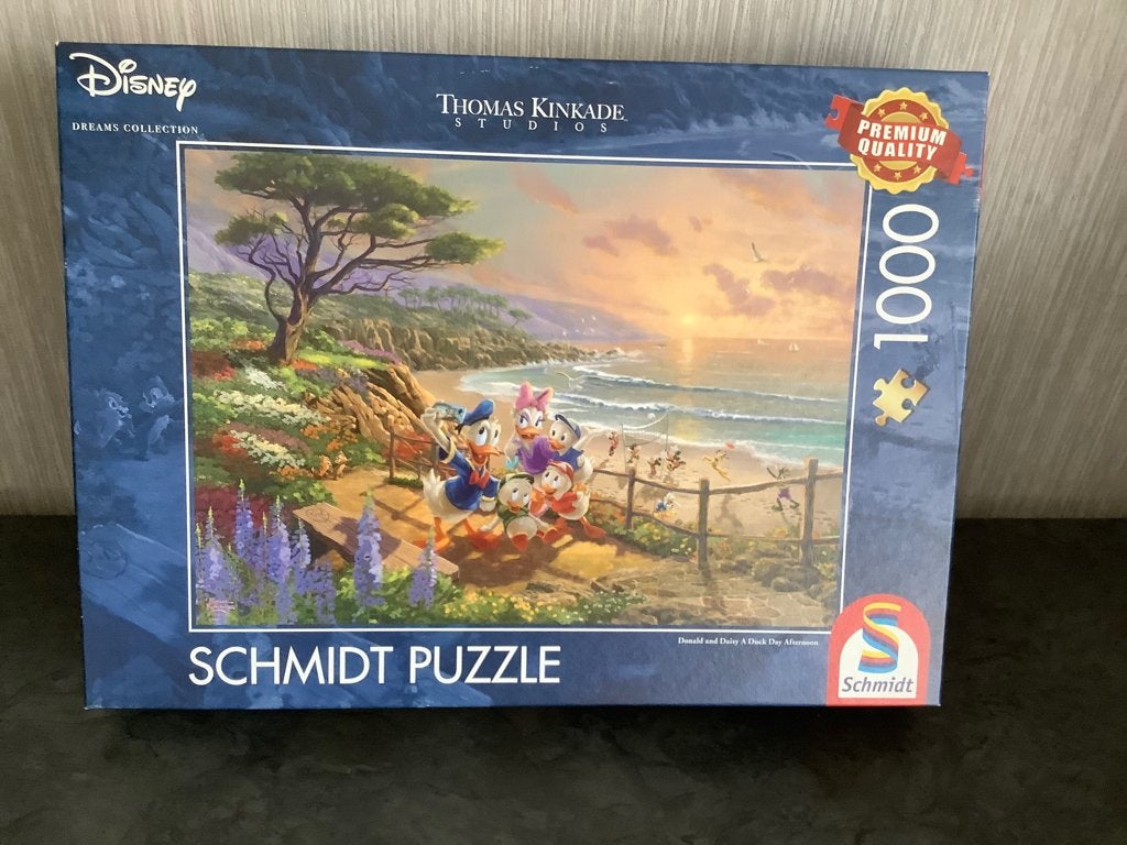 Disney Donald Duck puzzle (1000 stuks), Ophalen of Verzenden, 500 t/m 1500 stukjes, Zo goed als nieuw, Legpuzzel
