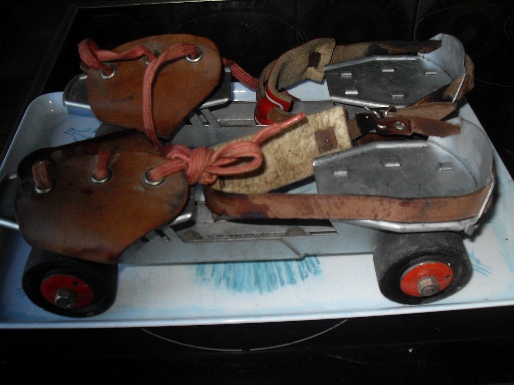 vintage rolschaatsen verstelbaar, Ophalen of Verzenden, Verstelbaar, Gebruikt