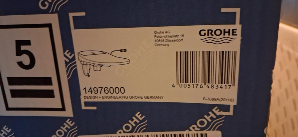 Unité de bidet électrique GROHE Sensia Arena 14976000, Bricolage & Construction, Enlèvement