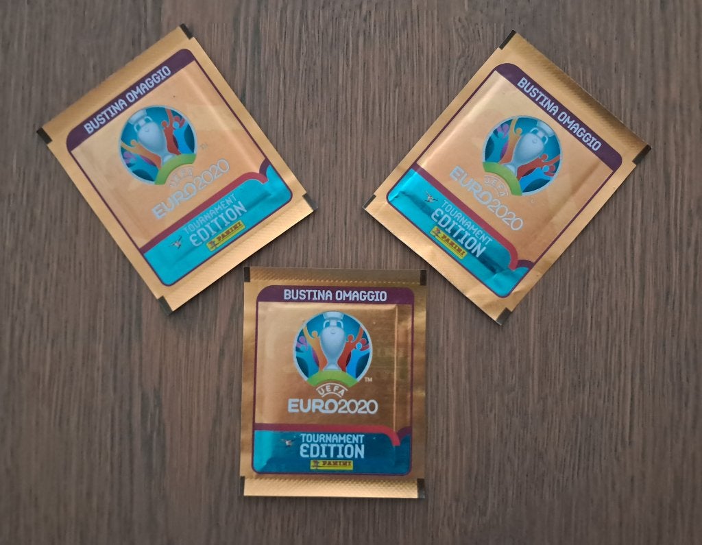Panini 3 zakjes EK Euro 2020 gratis versie bustina omaggio, Ophalen of Verzenden, Nieuw