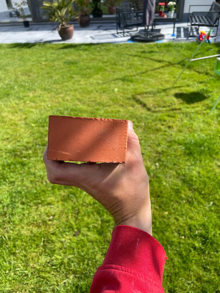 Volledige pallet Gevelstenen terra glad rood Nieuw 830stuks, Doe-het-zelf en Bouw, Metselstenen, Ophalen, Nieuw, Bakstenen