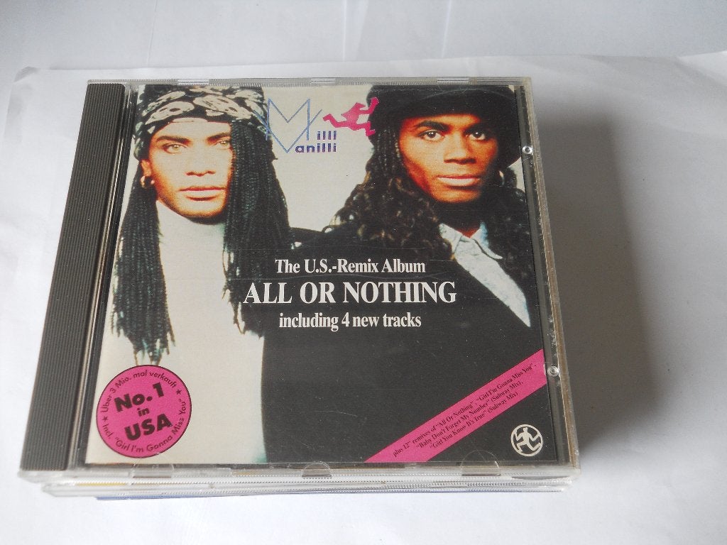 CD- MILLI VANILLI - ALL OR NOTHING, Ophalen of Verzenden, Zo goed als nieuw, Dance Populair, Eerste persing