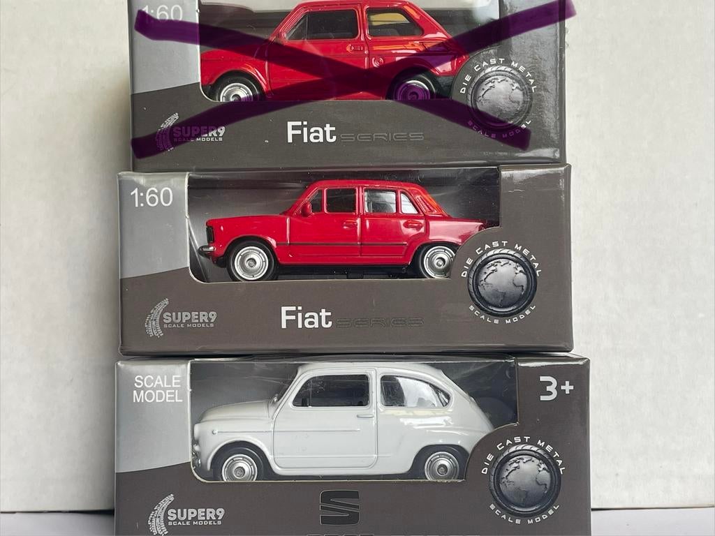 Super9 Fiat 125, Seat 600, Ophalen of Verzenden, Zo goed als nieuw, Auto