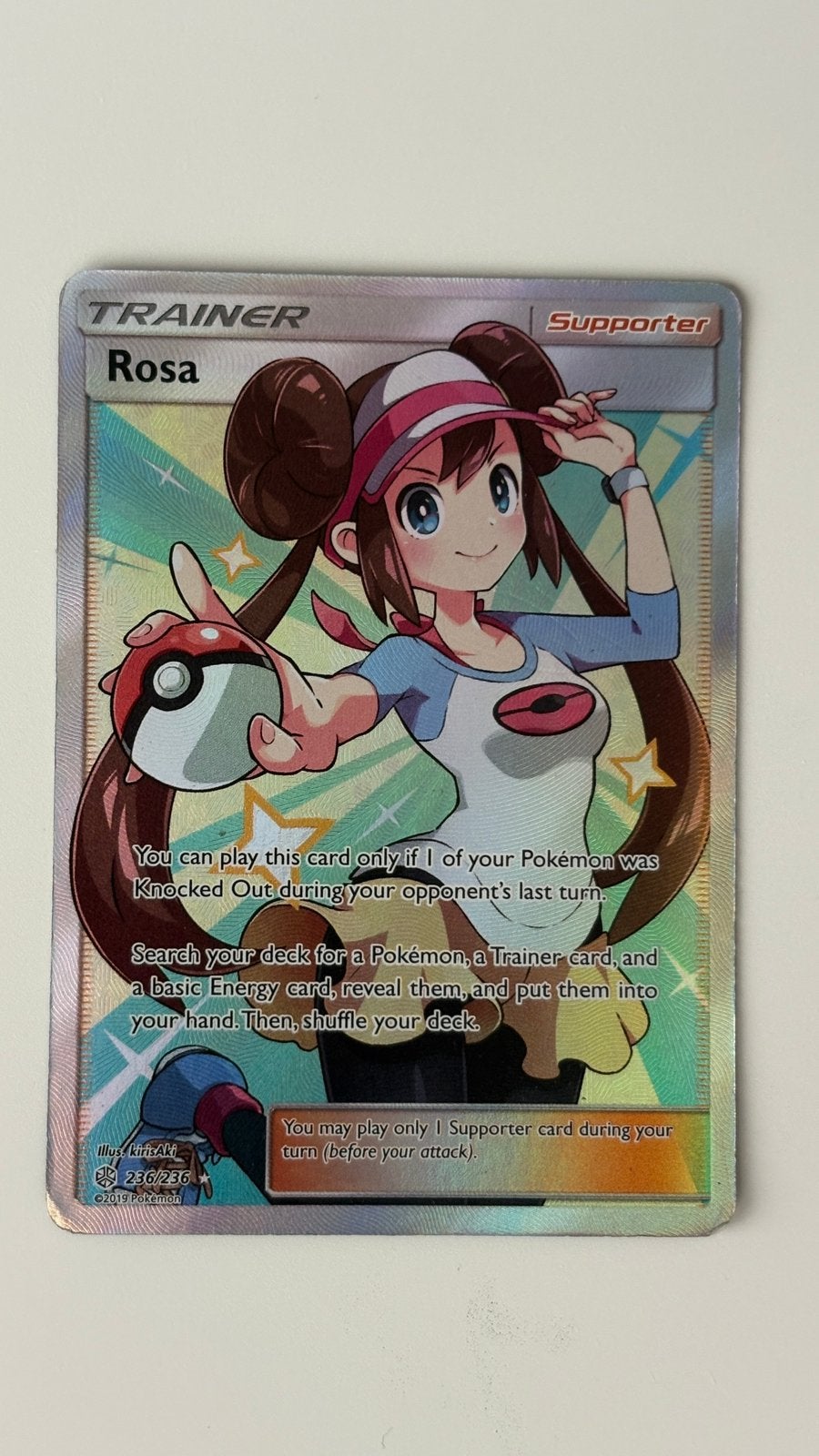 Entraîneur Rosa en bon état, 236/236, Enlèvement ou Envoi, Comme neuf, Cartes en vrac, Foil