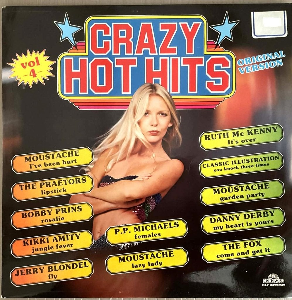 lp - Crazy Hot Hits vol.4, CD & DVD, Vinyles | Compilations, Compilation, Enlèvement ou Envoi, Comme neuf, Autres genres