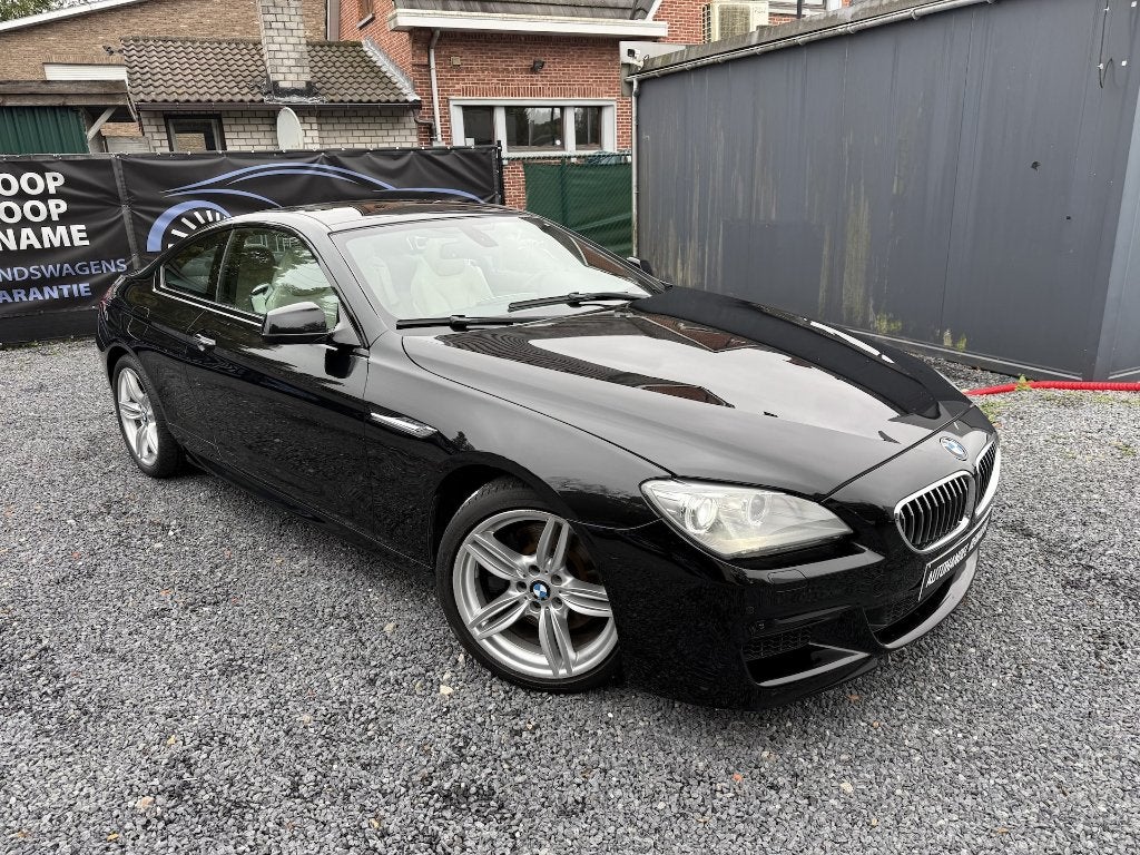 BMW 640i, 3.0i 320pk, 2011, 185.000km, M-Pakket, Full Option, Auto's, Beige, Zwart, Leder, Bedrijf