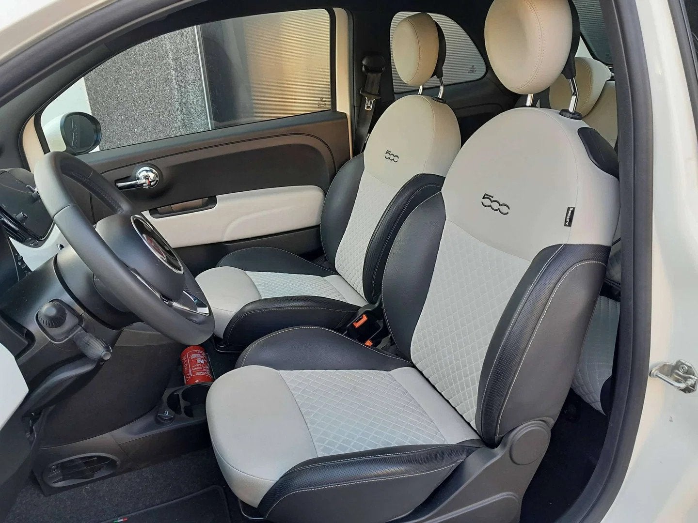 Fiat 500 500 1.0i MHEV Dolcevita (bj 2021), Auto's, 4 zetels, Gebruikt, Euro 6, Wit