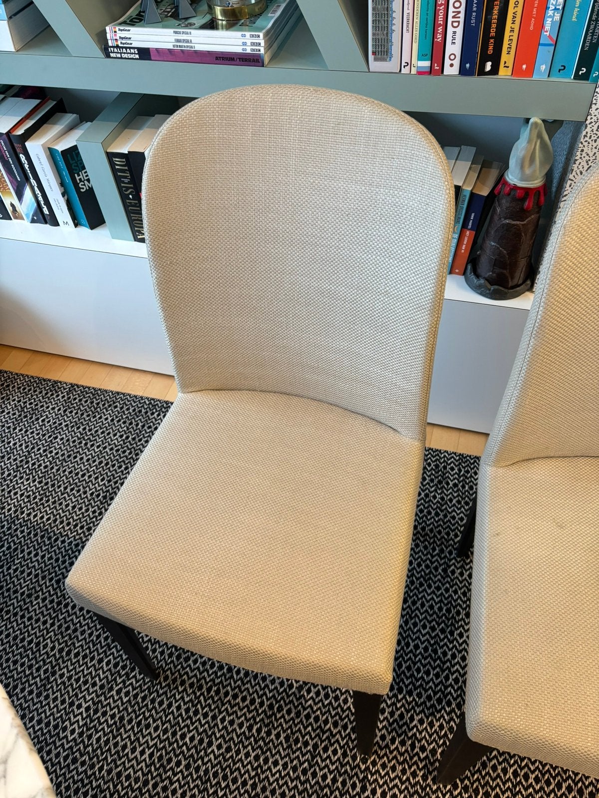 💚 Italiaanse design stoelen (setprijs), Huis en Inrichting, Stoelen, Ophalen, Gebruikt, Wit, Leer