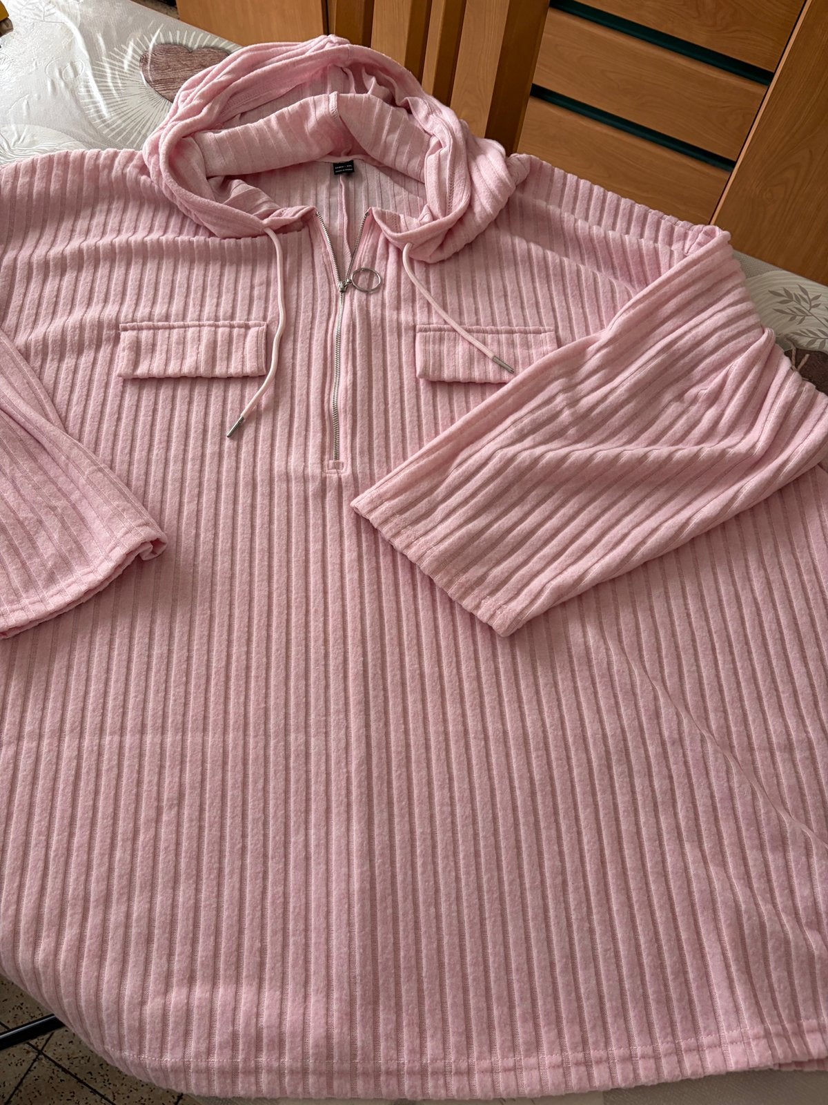 Sweat / Tunique rose maillé à capuche – SHEIN Curve  8XL, Vêtements | Hommes, Enlèvement ou Envoi, Comme neuf, Rose