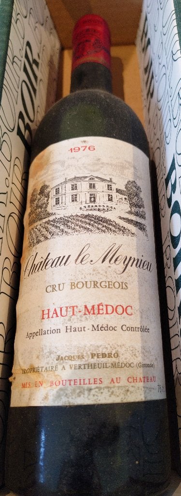 Château le Meynieu 1976 wijn, Collections, Neuf, Enlèvement ou Envoi, Vin rouge, France