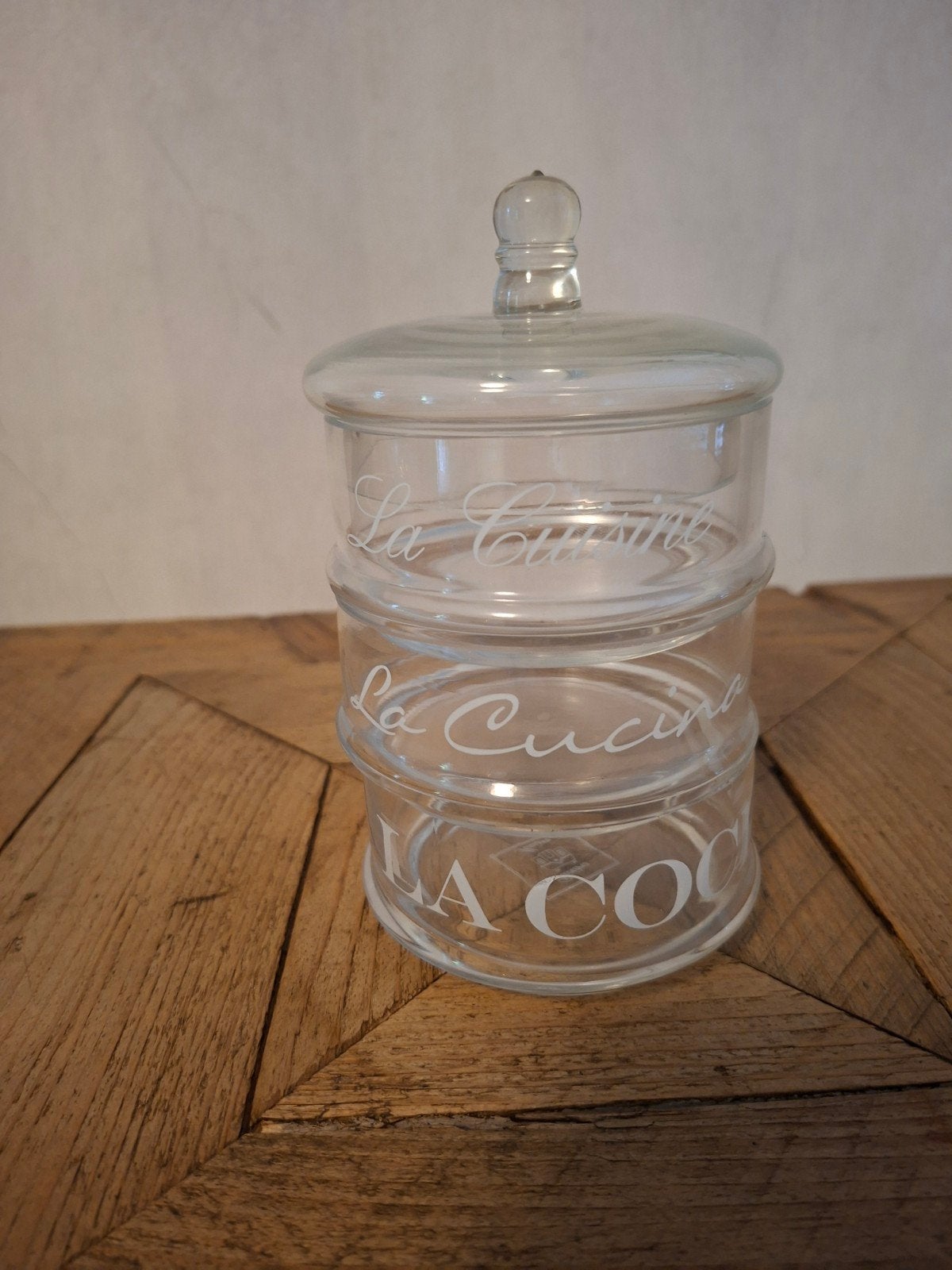 Riviera Maison voorraadpot glas, Ophalen