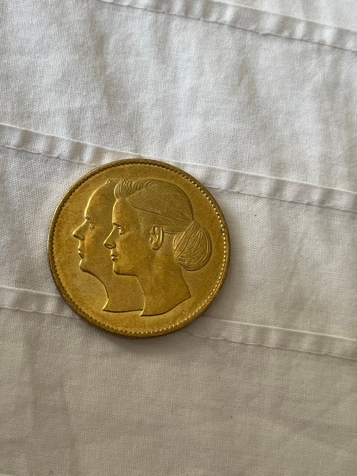 Monaco Monte Carlo Medaille officielle  mariage Albert II, Étain, Série, Naissance ou Mariage, Enlèvement ou Envoi