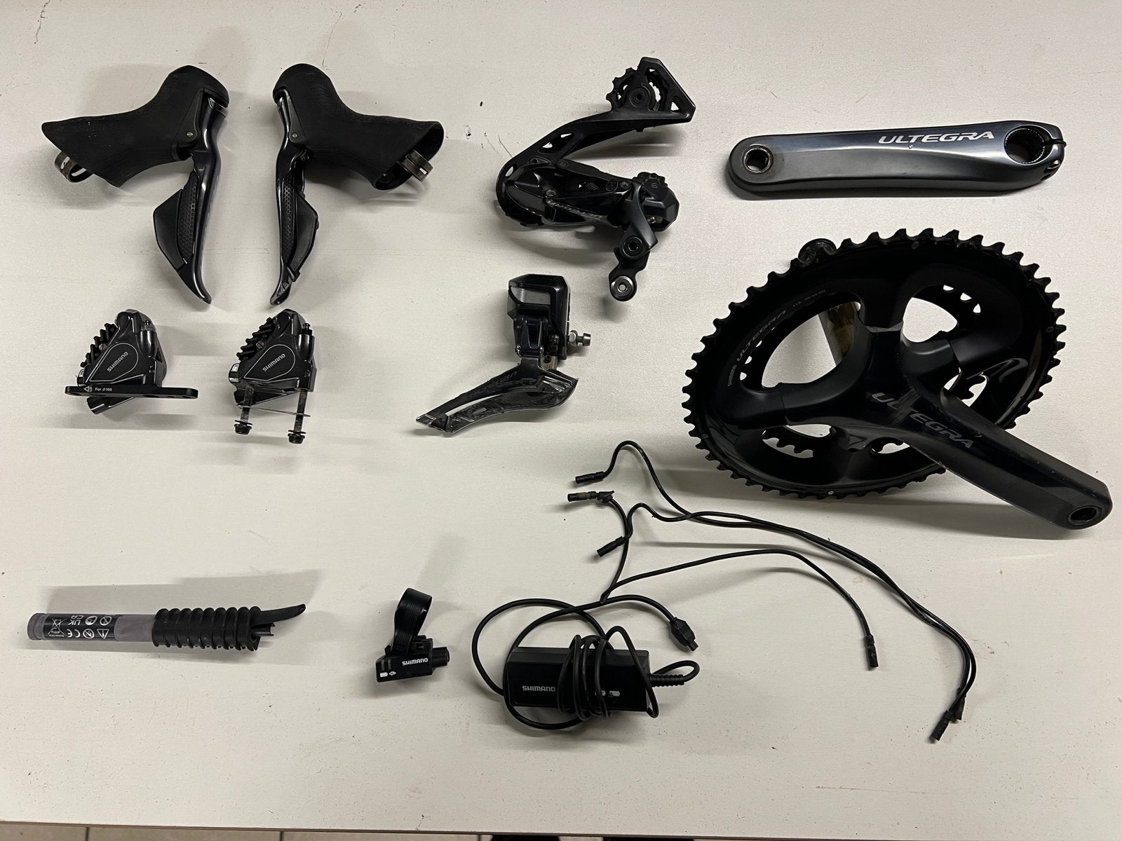 Shimano ultegra di2 R8070 groepset, Fietsen en Brommers, Ophalen, Gebruikt, Racefiets