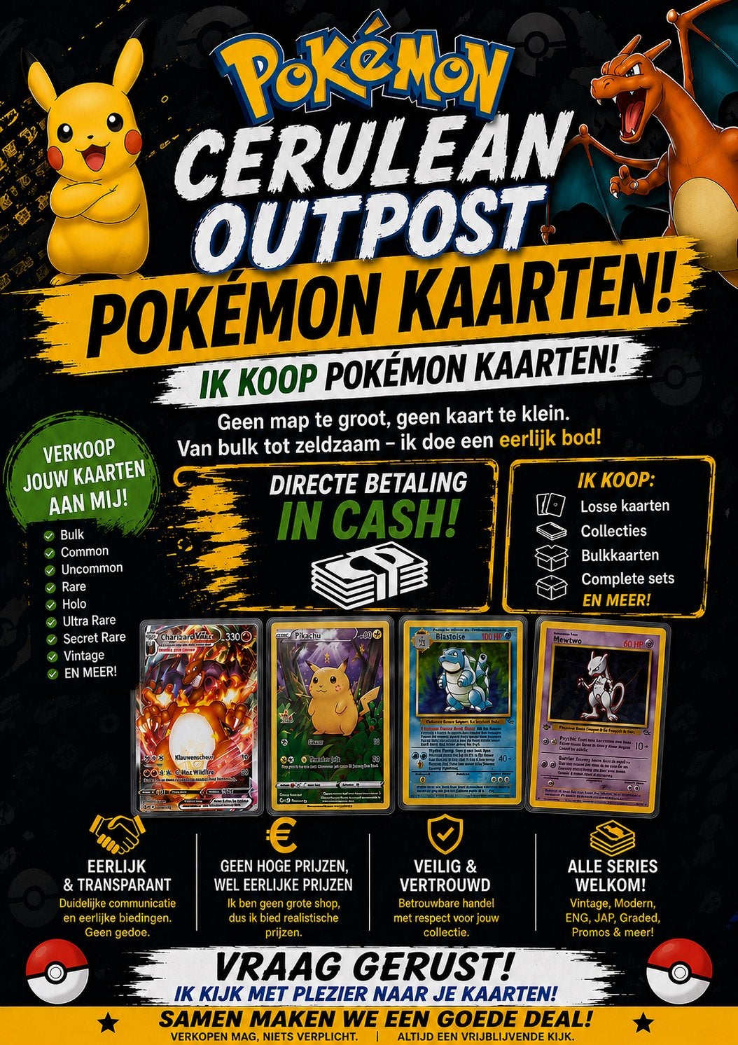 Pokemon kaarten gezocht, Ophalen, Zo goed als nieuw