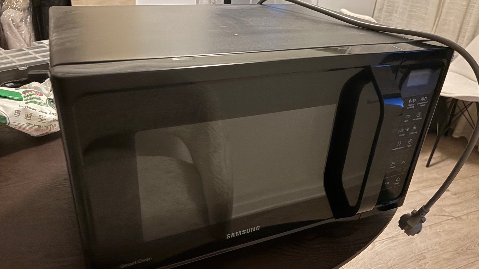 Samsung microgolf combi, Elektronische apparatuur, Microgolfovens, Ophalen, Grill, Zo goed als nieuw, Draaiplateau