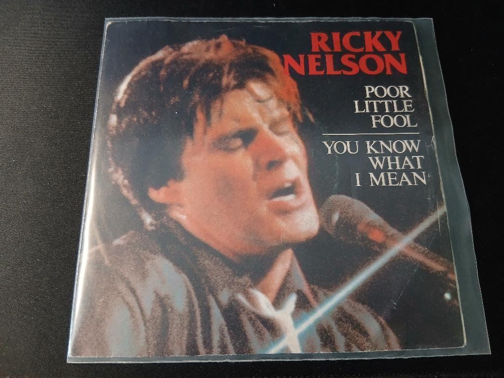 Ricky Nelson  –Poor Little Fool / You Know What I Mean '7, Housse de protection extérieure, Enlèvement ou Envoi, Utilisé, Autres genres