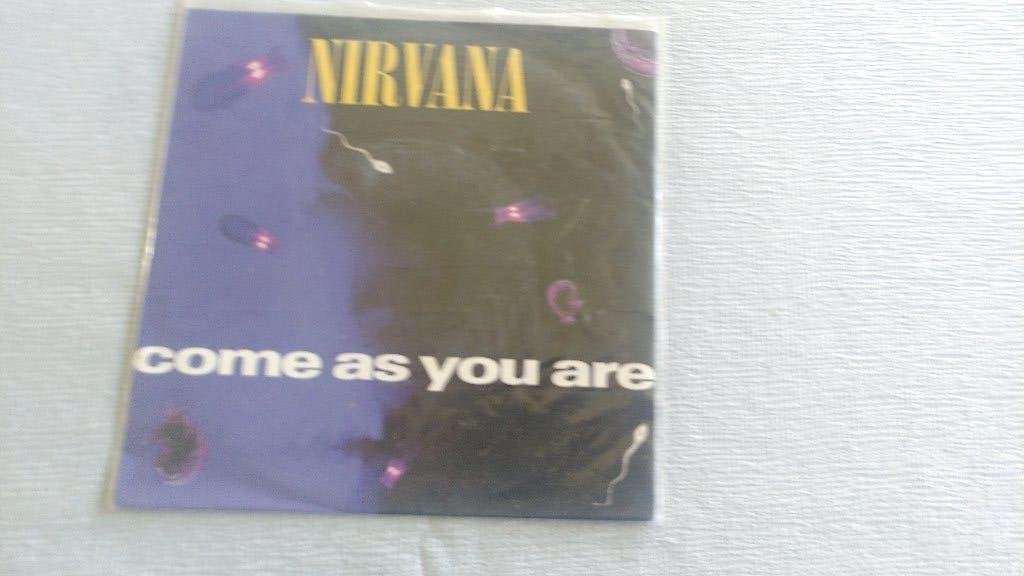 VINYLSINGLE NIRVANA--COME AS YOU ARE ---, Cd's en Dvd's, Vinyl Singles, Gebruikt, Pop, 7 inch, Ophalen of Verzenden
