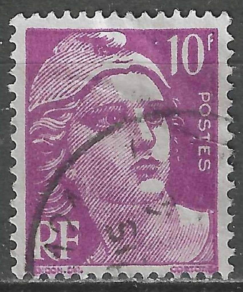 Frankrijk 1948 - Yvert 811 - Marianne de Gandon (ST), Postzegels en Munten, Postzegels | Europa | Frankrijk, Gestempeld, Verzenden