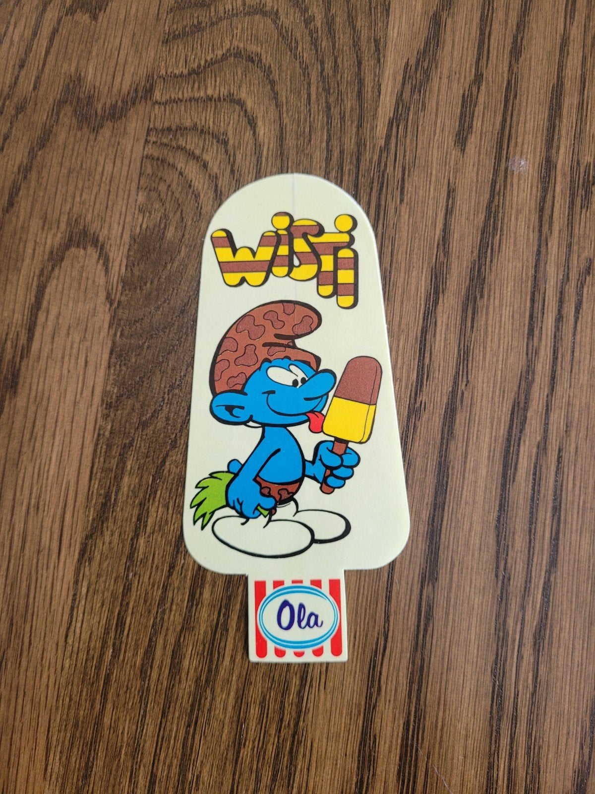 oude sticker de smurfen ola, Ophalen of Verzenden