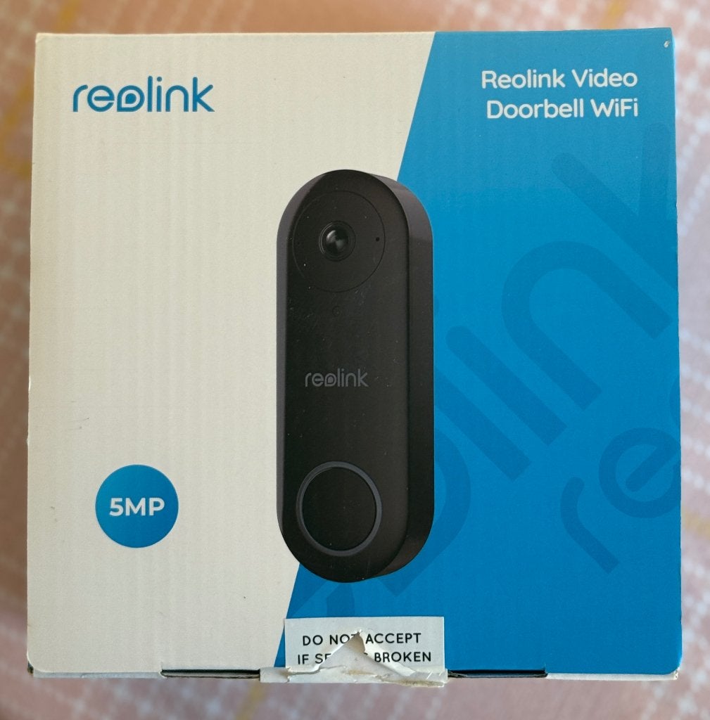 Reolink video deurbel, Ophalen of Verzenden, Bewegingsdetectiesensor, Gebruikt, Draadloos